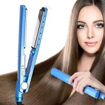 Chapinha de cabelo profissional 450°F bivolt prancha de titânio