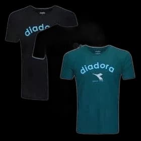 Kit Camiseta Diadora Com 3 Peças Logo Masculino