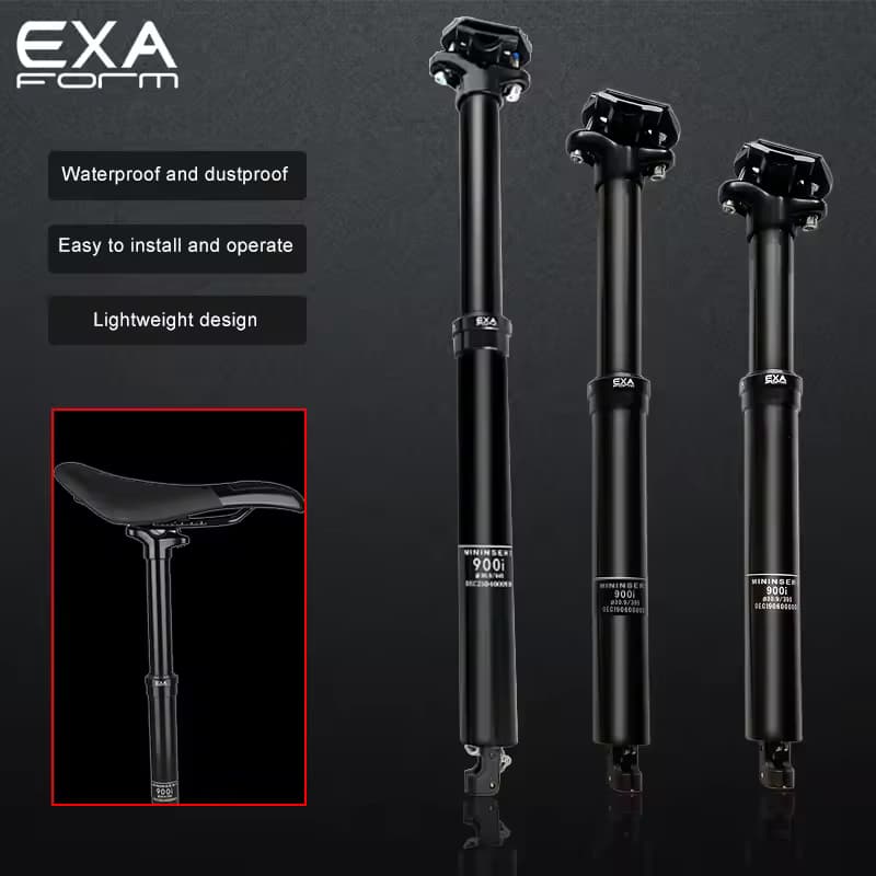 Kindshock ks exa 900i hidráulico gota espigão selim mountain bike fio controle elevador tubo do assento roteamento interno espigão