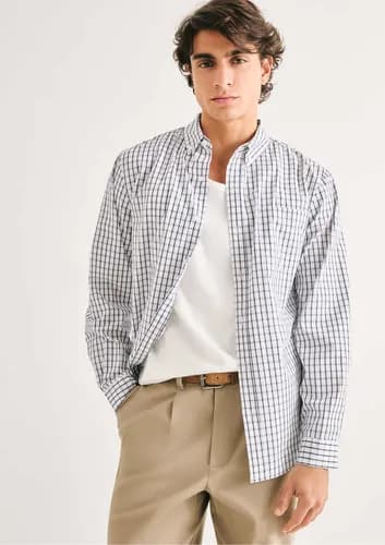 Camisa Básica Masculina Manga Longa Slim Hering