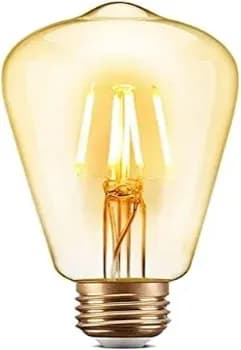 Lâmpada De Filamento Led St64 Elgin 4w Âmbar 2.200k Bivolt