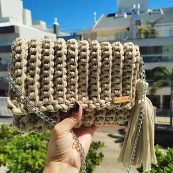 Bolsa feminina/Bolsa de crochê/Bolsa tendência/Bolsa verão/Bolsa passeio/Bolsa tiracolo/Bolsa feita a mão/Bolsa personalizada/Bolsa artesanal/bolsa de