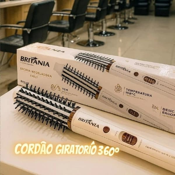 Escova Modeladora Britânia BEC04 2 em 1 Bivolt