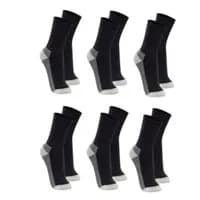 Kit 6 Pares Meia Sport Cano Longo Algodão