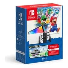 Console Nintendo Switch OLED + Super Mario Bros. Wonder + 3MO NOS - NT000053NSW