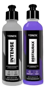 Kit Restaurador Plásticos Automotivo Externo E Interno Vonixx 1 Restaurax 240ml + 1 Intense 240ml