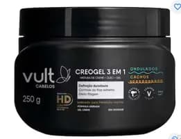 Creme Finalizador Vult Cabelos Creogel 3 em 1