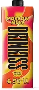 DRINKISS Moscow Mule 1L com vodka e gengibre de verdade - Pronto para Beber