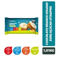 Chocolate Branco Vegano Zero Açúcar VitaoPRO 1Kg