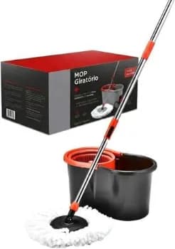 Mop Giratório 360º Balde Limpador Esfregão 8L Limpeza Geral Sem Esforço
