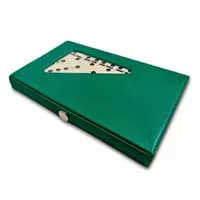 Dominó Profissional com estojo 28 Peças em Resina para jogos de mesa