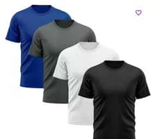 Kit 4 Camisetas Masculina Dry Manga Curta Academia Treino Fitness Corrida Basica Lisa