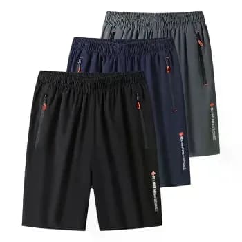 Kit 3 Bermudas Dry Fit Secagem Rápida