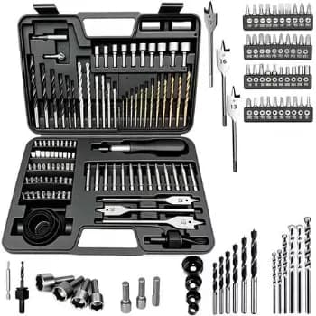 Kit de Brocas Naisieka ZT111 Para Parafusadeira, Furadeira e Impacto Com 111 Peças Para Madeira, Concreto e Metal
