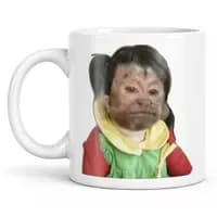 Caneca Porcelana Macaquinho