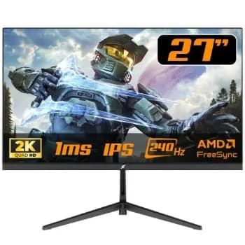 Monitor Gamer SuperFrame OverView, 27 Pol, Flat, Quad HD, IPS, 1ms, 240Hz, 100% sRGB, 85% Adobe RGB, FreeSync, SF-MN-OVW27QSIFE1B✨