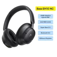 Fones Ouvido BASEUS Bass EH10 NC Black Bluetooth 6.0 c/ Cancelamento Ruído, Áudio Espacial, 80H de Duração