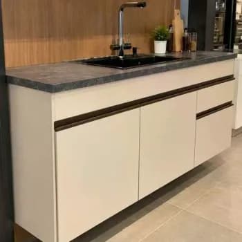 Balcão Cozinha P/pia 150cm Suspens Milano Multimóveis Mp2416