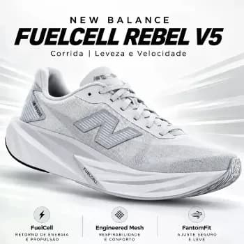 Tenis Nb Fuelcell Rebel V5 New Balance Masculino Original