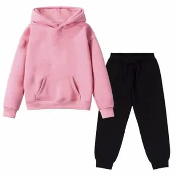 Conjunto Infantil Feminino Conjunto Com Calça Preto Infantil Moletom Conjunto infantil Conjuntos