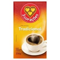 Café Torrado Moído 3 Corações Tradicional 250g
