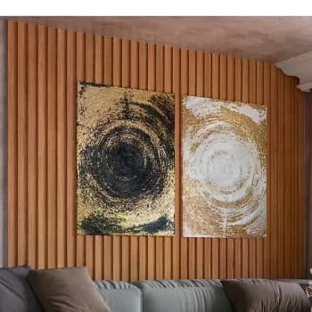 Painel Ripado 250x89,5cm Nature Pradel Móveis Ja