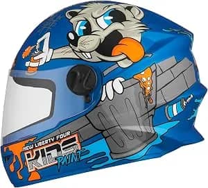 Pro Tork Capacete Infantil Liberty Four Kids Paint 54, Cor: Azul Fosco