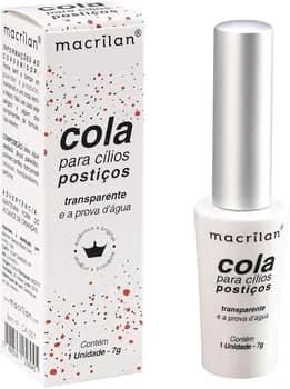 Macrilan Cola Para Cílios Postiços. Transparente. - Ca-001