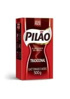 Pilão, Café Torrado e Moído, Tradicional, Embalagem a vácuo, 500g