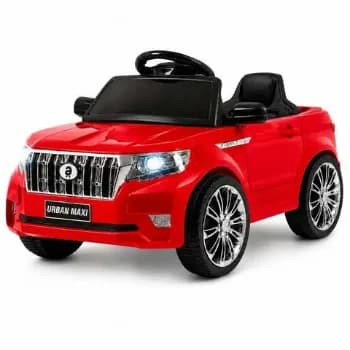 Carro Elétrico Infantil Controle Remoto Bateria 6v Marcha Frente/Ré Bluetooth Som Luz Urban Maxi Toys - VERMELHO