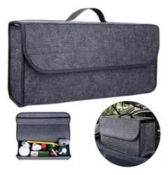 Bolsa Caixa Organizar Porta Malas Multiuso Veicular Cinza Cinza