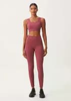 Legging Feminina Canelada Sem Costura Vinho