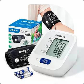 Medidor De Pressão Arterial Digital Omron Hem-7122 C/ Pilhas