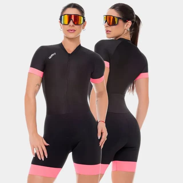 Macacão De Ciclismo Feminino Gel Roupa Diversos Macaquinho