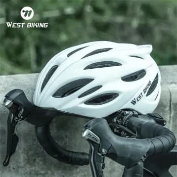 WEST BIKING Capacete de Ciclismo Ultraleve para Corrida, Capacete Aerodinâmico para Bicicleta de Estrada e MTB, Capacete