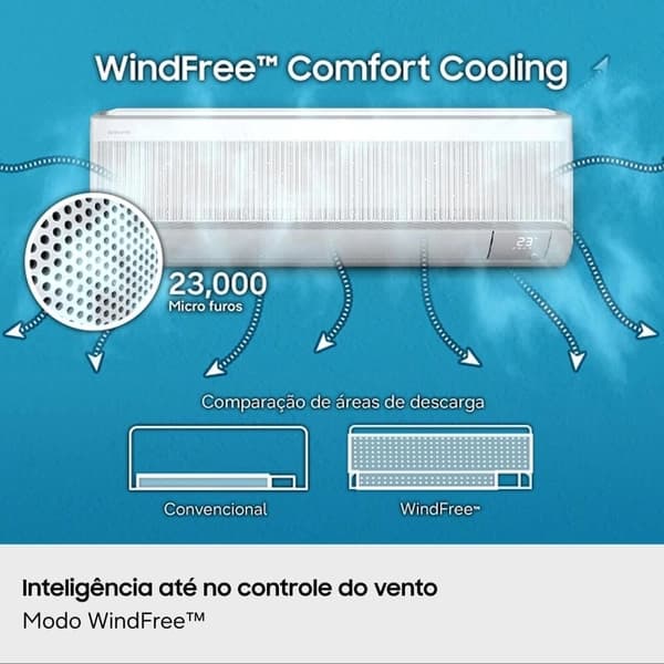 Samsung Ar-condicionado Inverter WindFree AI Pro 24000 BTU QF 220V