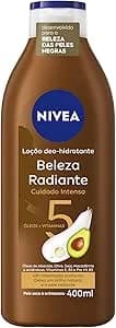 NIVEA Hidratante Desodorante Beleza Radiante Cuidado Intenso 400ml, Hidratação Profunda 48h, Brilho Natural, Corporal, Pele Seca e Extrasseca