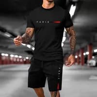Kit Bermuda Short Mole + Camiseta Algodão Premium