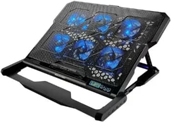 Cooler Para Notebook Com 6 Fans Led Azul Hexa Cooler Multi - Ac282