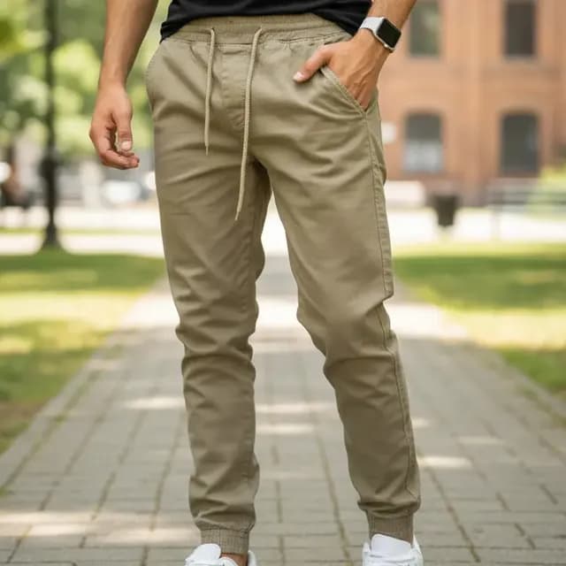 Calça Masculina Jogger Camuflada Verde Slim Fitness Academia