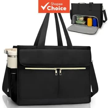 Bolsa térmica Pasman com compartimento para notebook de 15,6 e bolsa lateral para 40oz
