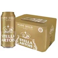 Cerveja Sem Glúten Stella Artois, Pure Gold, Lata 473ml, Pack com 12 unidades
