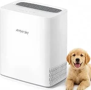 Ambersky Purificador De Ar Para Casa, Purificador De Ar Hepa Verdadeiro De Até 2000 M² Com Sensor De Qualidade Do Ar Em Tempo Real, Modo Automático, Modo De Suspensão De 23 Db, Filtro De Odor De Pelos