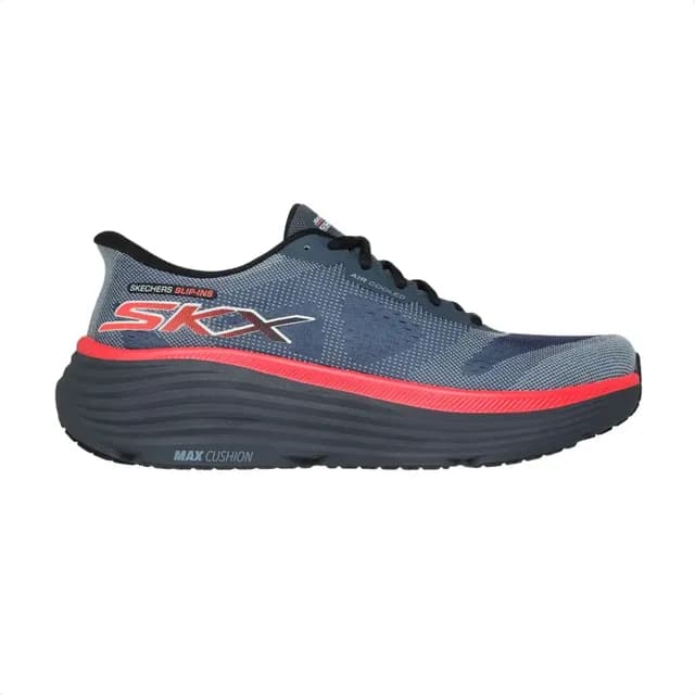 Tênis Running Masculino Skechers Max Cushioning Azul 220611
