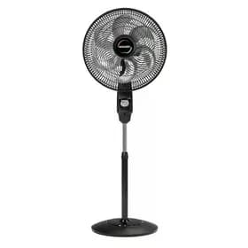 Ventilador De Coluna Mallory Éolo Preto E Grafite - Cor Das Pás Prateado Diâmetro 40 Cm Material Das Pás Plástico Quantidade De Pás 6