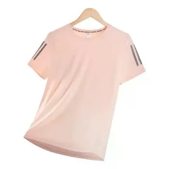 Camiseta Básica  Exercícios De Verão Feminina Seda Gelada