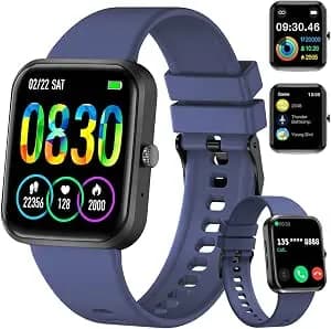 Smartwatch PEJE HXW06 com Chamadas, Pulseira Extra e 123+ Modos Esportivos