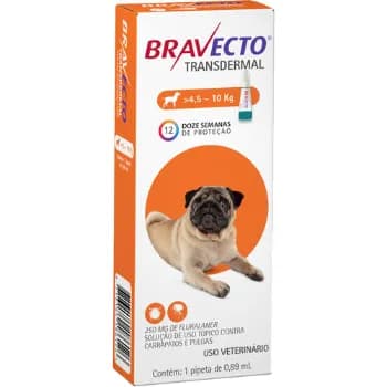 Antipulgas Para Cachorro Bravecto Transdermal Msd 4,5 A 10kg