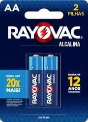 Pilha, Rayovac, 20853, Azul, Aa, Pequena, Pacote De 2