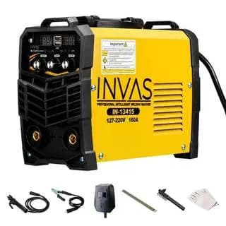 Maquinas De Solda Inversora 160a Mma Igbt Bivolt 110/220v Portátil Profissional Com Display Digital Eletrodo 2.5mm E Acessórios